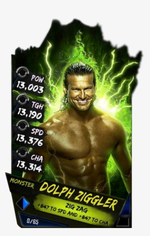Dolphziggler S4 17 Monster - Wwe Supercard Monster Cards
