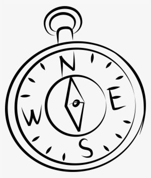 Jpg Free Stock Compass Clip Art Hand Drawn - Compass Drawing