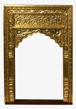Mango Wood Jharokha Mirror Frame - Jharokha Pattern