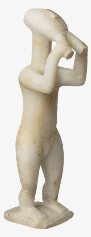 Position In The Museum - Male Cycladic Flute Player