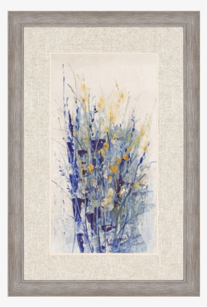 Indigo Floral Ii - Paragon Indigo Floral Ii By O'toole Framed Painting