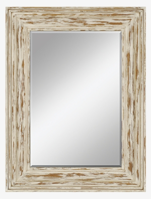 Bungalow Mirror - White Wood Distressed Mirror