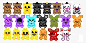 Fnaf Plushies - Pixel Art Fnaf Plushies