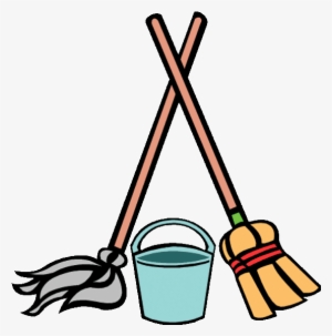 Png Royalty Free Download Broom Transparent Cleaning - Mop And Bucket Cartoon