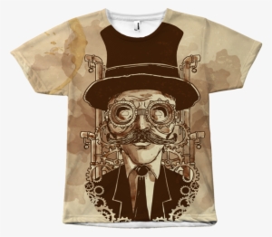 Top Hat Steam Tee - Notebook Journal Dot-grid,graph,lined,blank No Lined
