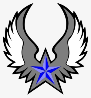 Star Logo With Wings