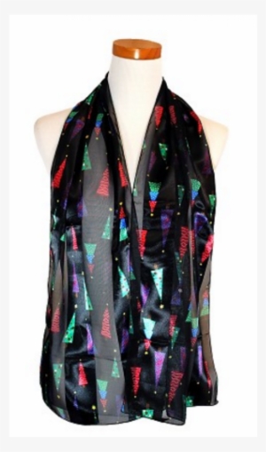 Christmas Tree Satin Scarf - Christmas Day