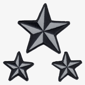 Nautical Stars Reflective Embroidered Patch - Five Star General Logo