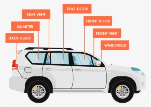 Apple Auto Glass Does Not Replace Or Repair Sunroofs - Car Door Glass Png