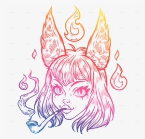 Anime Girl 5 Anime Girl 5 - Fox Ears Drawing