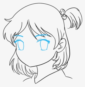 How To Draw Anime Girl Face - Drawing - 680x678 PNG Download - PNGkit