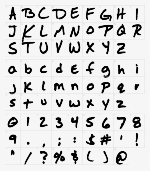 Font Characters - Marshmello Font