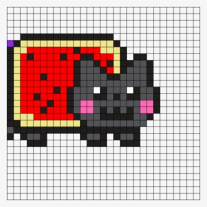 Nyan Harley Quinn Part1 Perler Bead Pattern / Bead - Nine Cat Pixel Art