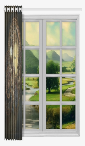 Painting Steampunk Clocks And Gears New Window Curtain