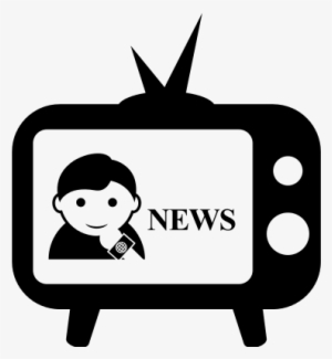 News On Vintage Tv Monitor Screen With Antenna Vector - News Tv Icon Png