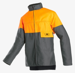 Green/hi-vis Orange - Boxer Sikkerhedsjakke Til Skovbrug Orange/grå 3xl