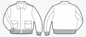 Collection Of Free Coat Drawing Tech Download - Flight Jacket A 2 Pattern