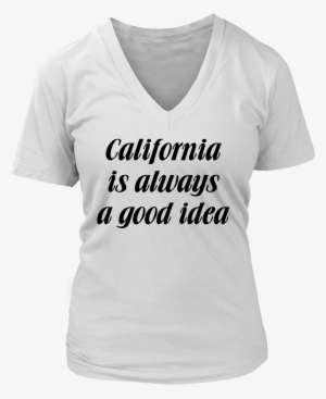 California Is Always A Good Idea Tank/tee - Stand With Rex (ladies) - Ladies V-neck Tee / White
