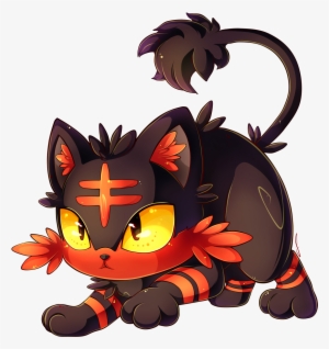 Now I Also Draw A Little Little Litten - Litten Kawaii Pokemon