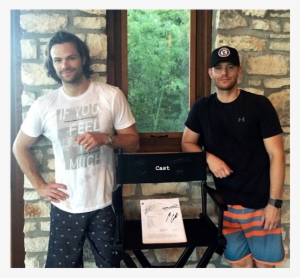 Earlier This Week Both Jensen And His Wife Danneel - Jensen Ackles And Jared Padalecki Rare