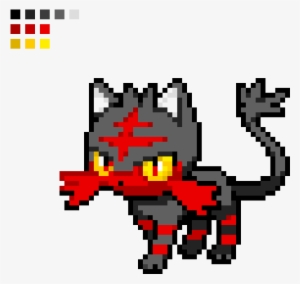 Litten - Pixel Art Pokemon Litten