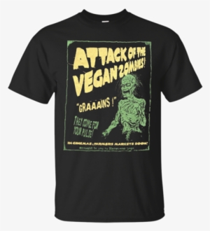 Vegan Attack Of Vegan Zombie For Vegetarian Apparel - Cancer Horoscope T Shirt