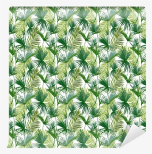 Tropical Palm Leaves Vinyl Wallpaper - Wallpaper