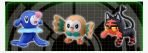 *takara Tomy* Rowlet, Popplio & Litten Monster Collection