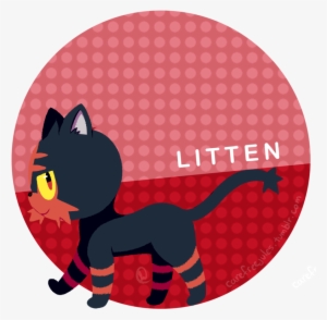 Clip Pokemon Sun And Moon Litten By Jinglebell - Pokemon Sun And Moon Litten Fanart