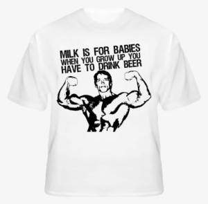Arnold Schwarzenegger Drink Beer Funny Pumping T Shirt - Watch Dogs 2 T Shirt