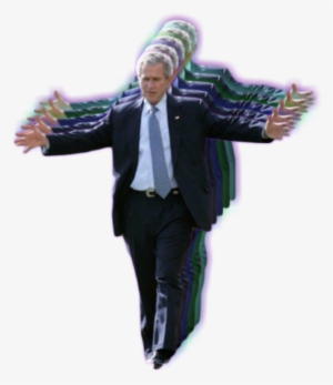 Vaporwave, Overlay, And Transparent Image - George Bush Png