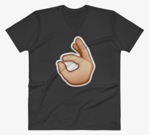 Men's Emoji V Neck - T-shirt