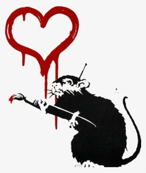 Banksy Love Rat