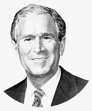 Click And Drag To Re-position The Image, If Desired - George W Bush Black And White