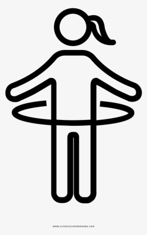 Hula Hoop Coloring Page - Salto De Cuerda Para Colorear