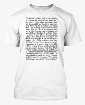 Fuckers In School Telling Me, Always In The Barber - Chief Keef Love Sosa Shirt