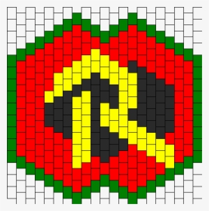 Robin Mask Bead Pattern - Bear Kandi Mask Pattern