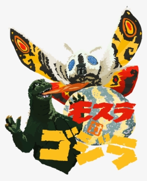 Exclusive Mothra Vs Godzilla Tees & Apparel 2018's - Mothra