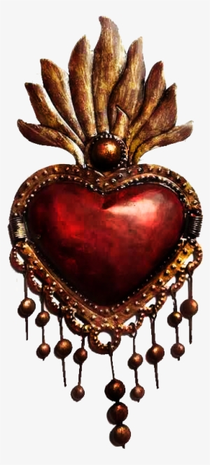 Sacred Heart - Flaming Heart Mexican