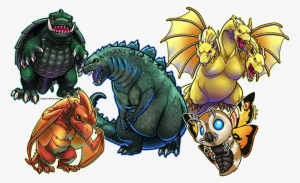 Classic Kaiju And Frienemies - Todos Los Kaijus De Godzilla