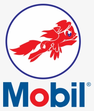 Shelltoon, Flying, Gas, Gasoline, Glare, Logo, Mobil, - Logo Mobil