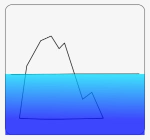 Ice Berg With Sea Clip Art - Clip Art Iceberg