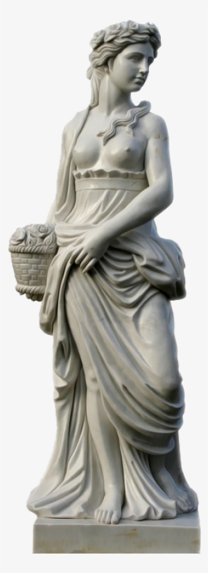 Graphic Black And White Sculpture Figurine Of Women - Roman Statue Png