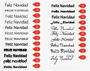 Modelo Feliz-navidad - Feliz Navidad En Letra De Carta
