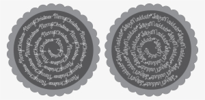 Spiral Merry Christmas/ Feliz Navidad Coasters, 2014 - Szwajcaria Waluta