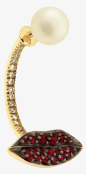Piercing Png Image - Delfina Delettrez Lips Piercing Earring, Red