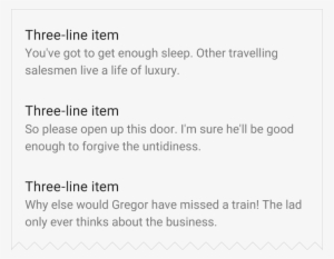 Material Design Lists Spec - Website