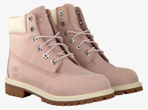 Pink Timberland Ankle Boots 6in Prm Wp Boot Kids - Shoe