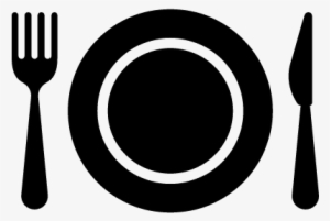 Dish Fork And Knife Vector - Plato Tenedor Y Cuchillo