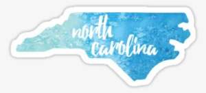 Blue Watercolor' Sticker By Gracehertlein - Carolina Blue